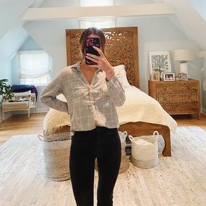 Abercrombie & Fitch | Plaid Flannel Popover Shirt